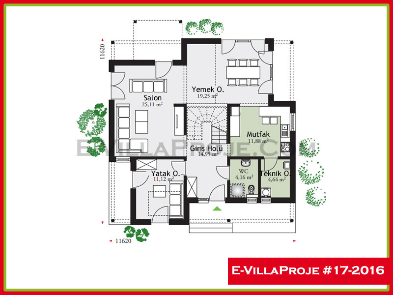 Ev Villa Proje #17 – 2016 Ev Villa Projesi Model Detayları