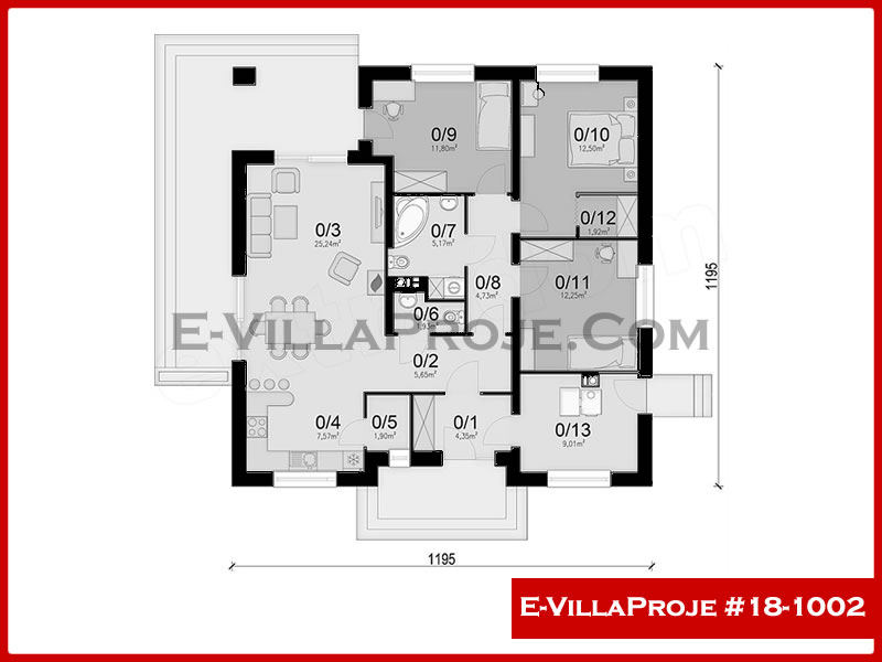 Ev Villa Proje #18 – 1002 Ev Villa Projesi Model Detayları