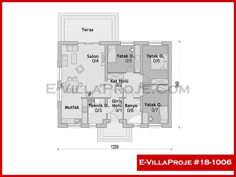 Ev Villa Proje #18 – 1006 Ev Villa Projesi Model Detayları