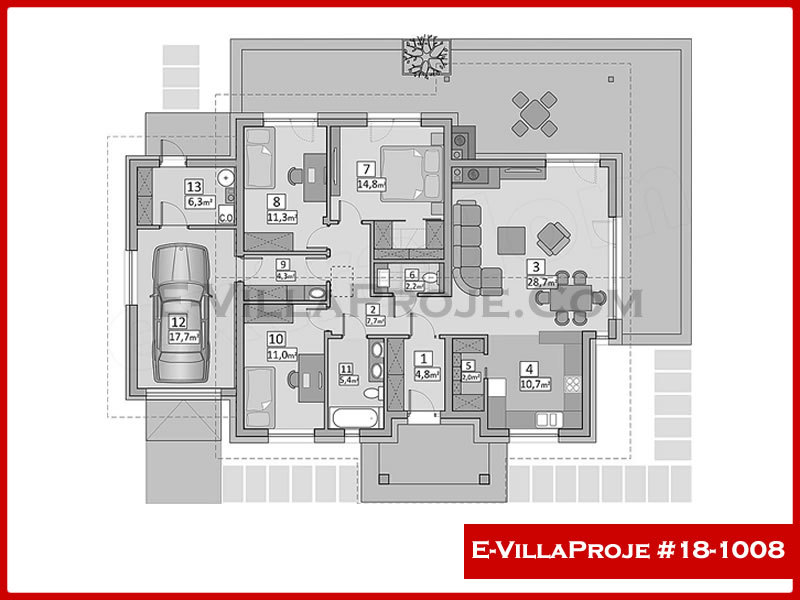 Ev Villa Proje #18 – 1008 Ev Villa Projesi Model Detayları