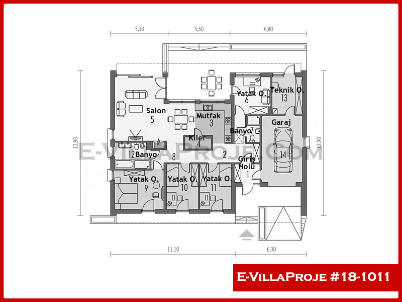 Ev Villa Proje #18 – 1011 Ev Villa Projesi Model Detayları