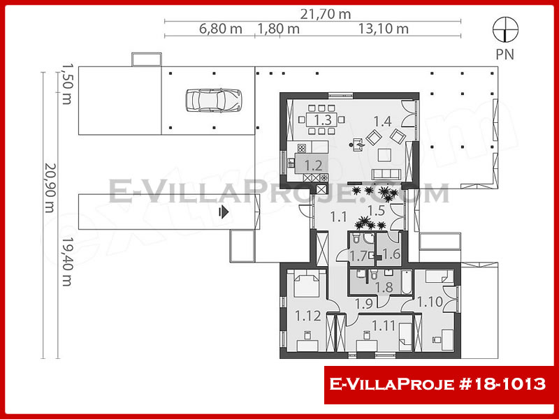 Ev Villa Proje #18 – 1013 Ev Villa Projesi Model Detayları