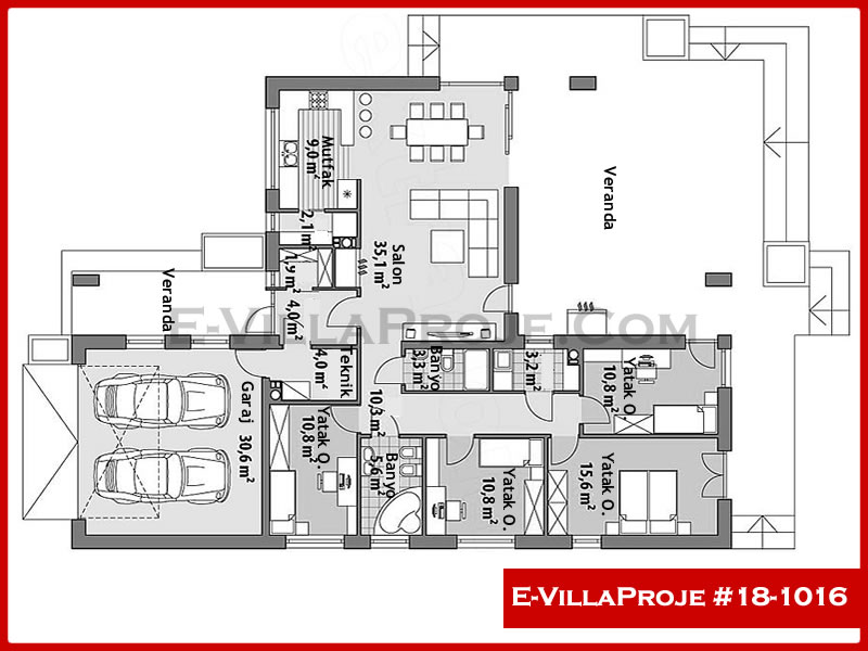 Ev Villa Proje #18 – 1016 Ev Villa Projesi Model Detayları