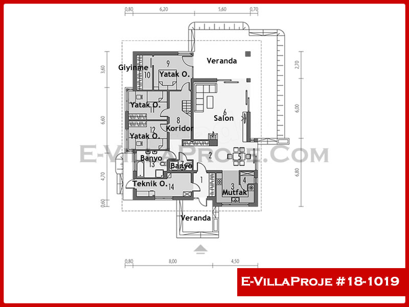 Ev Villa Proje #18 – 1019 Ev Villa Projesi Model Detayları