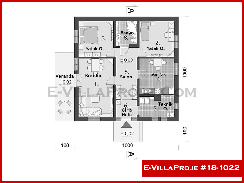 Ev Villa Proje #18 – 1022 Ev Villa Projesi Model Detayları