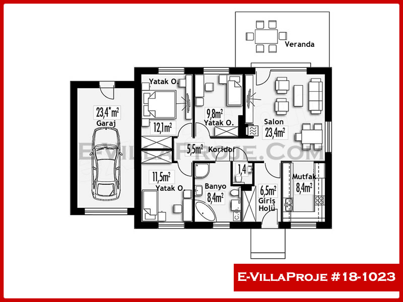 Ev Villa Proje #18 – 1023 Ev Villa Projesi Model Detayları