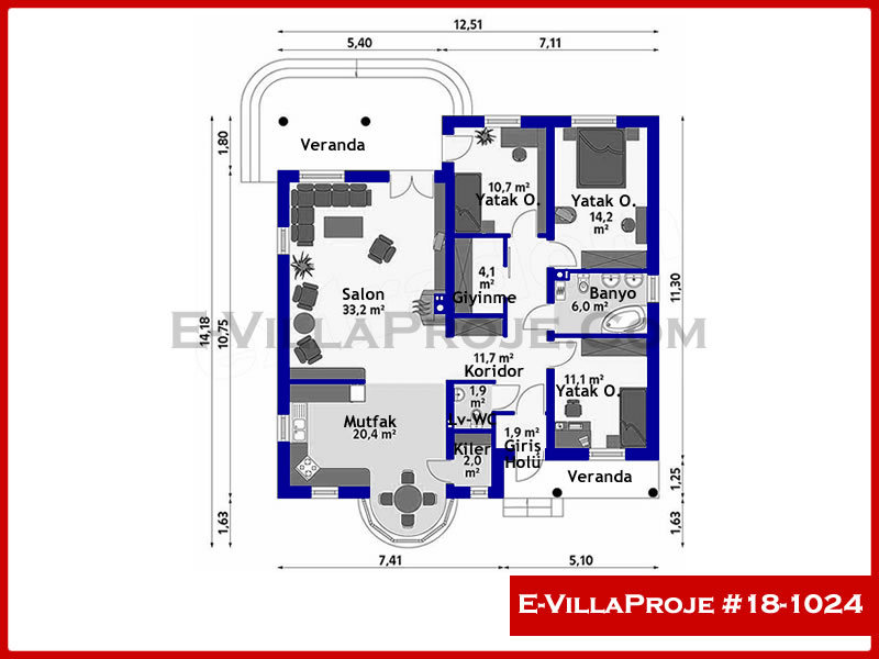 Ev Villa Proje #18 – 1024 Ev Villa Projesi Model Detayları