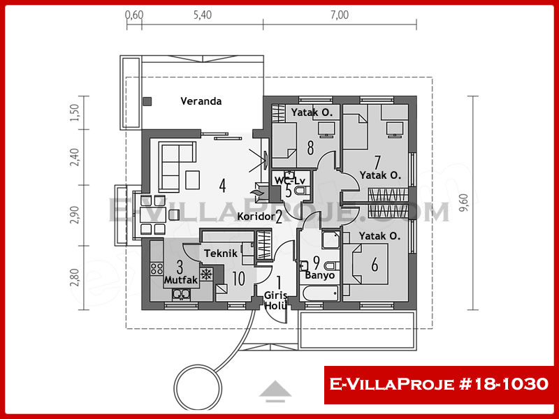 Ev Villa Proje #18 – 1030 Ev Villa Projesi Model Detayları