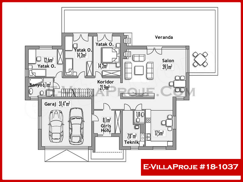 Ev Villa Proje #18 – 1037 Ev Villa Projesi Model Detayları