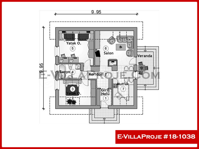 Ev Villa Proje #18 – 1038 Ev Villa Projesi Model Detayları
