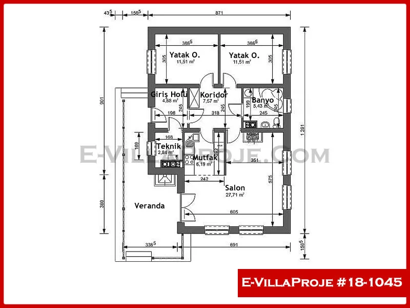 Ev Villa Proje #18 – 1045 Ev Villa Projesi Model Detayları