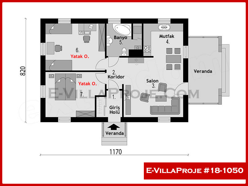 Ev Villa Proje #18 – 1050 Ev Villa Projesi Model Detayları