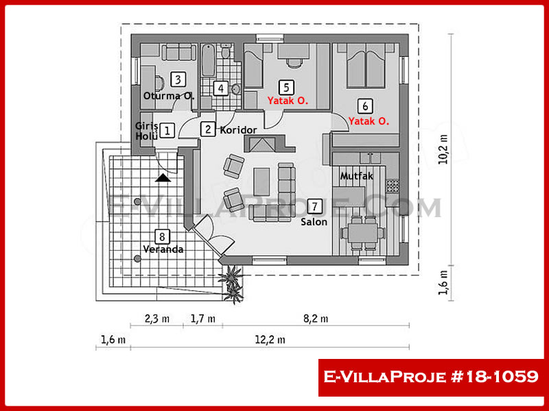 Ev Villa Proje #18 – 1059 Ev Villa Projesi Model Detayları