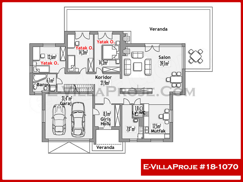 Ev Villa Proje #18 – 1070 Ev Villa Projesi Model Detayları