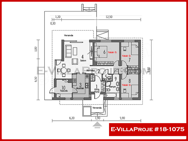 Ev Villa Proje #18 – 1075 Ev Villa Projesi Model Detayları