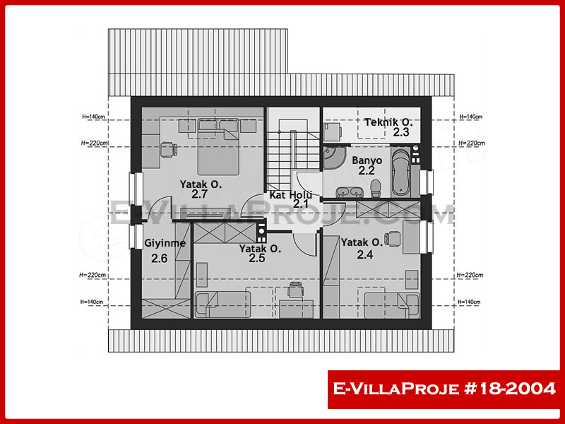 Ev Villa Proje #18 – 2004 Ev Villa Projesi Model Detayları