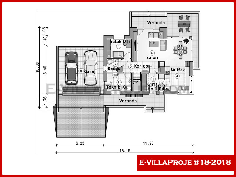 Ev Villa Proje #18 – 2018 Ev Villa Projesi Model Detayları