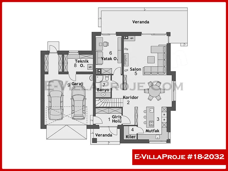 Ev Villa Proje #18 – 2032 Ev Villa Projesi Model Detayları