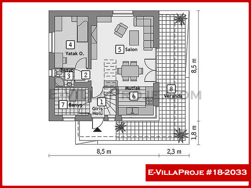 Ev Villa Proje #18 – 2033 Ev Villa Projesi Model Detayları