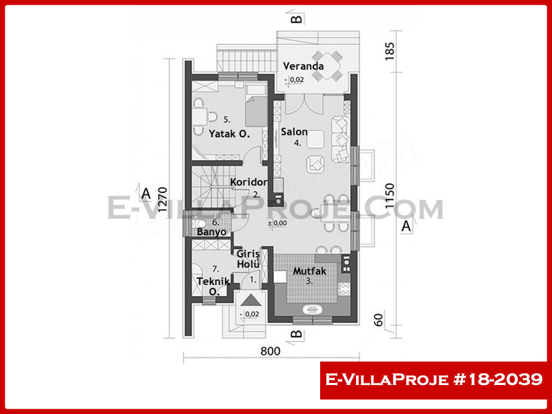 Ev Villa Proje #18 – 2039 Ev Villa Projesi Model Detayları