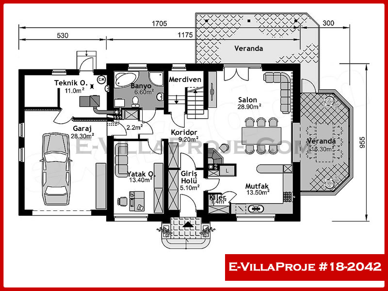 Ev Villa Proje #18 – 2042 Ev Villa Projesi Model Detayları