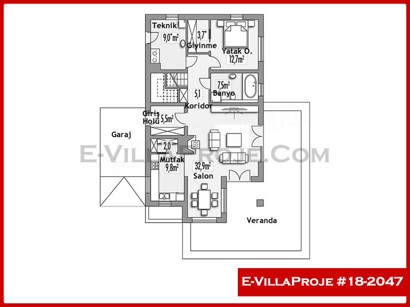 Ev Villa Proje #18 – 2047 Ev Villa Projesi Model Detayları