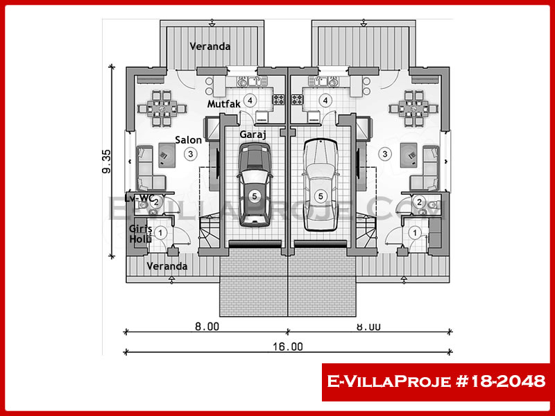 Ev Villa Proje #18 – 2048 Ev Villa Projesi Model Detayları