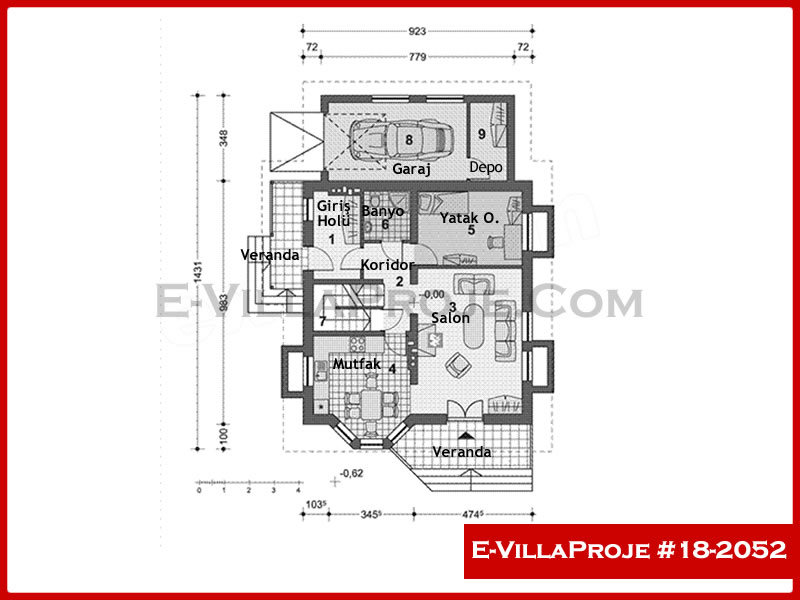 Ev Villa Proje #18 – 2052 Ev Villa Projesi Model Detayları