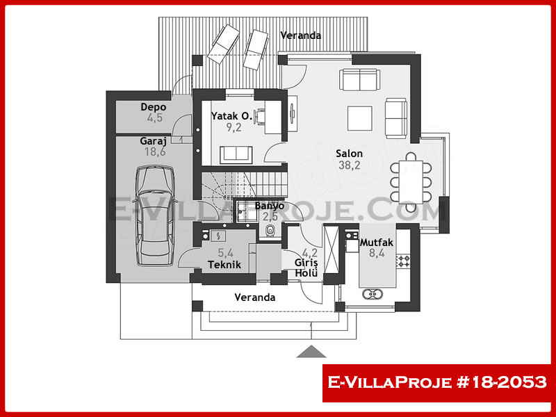 Ev Villa Proje #18 – 2053 Ev Villa Projesi Model Detayları