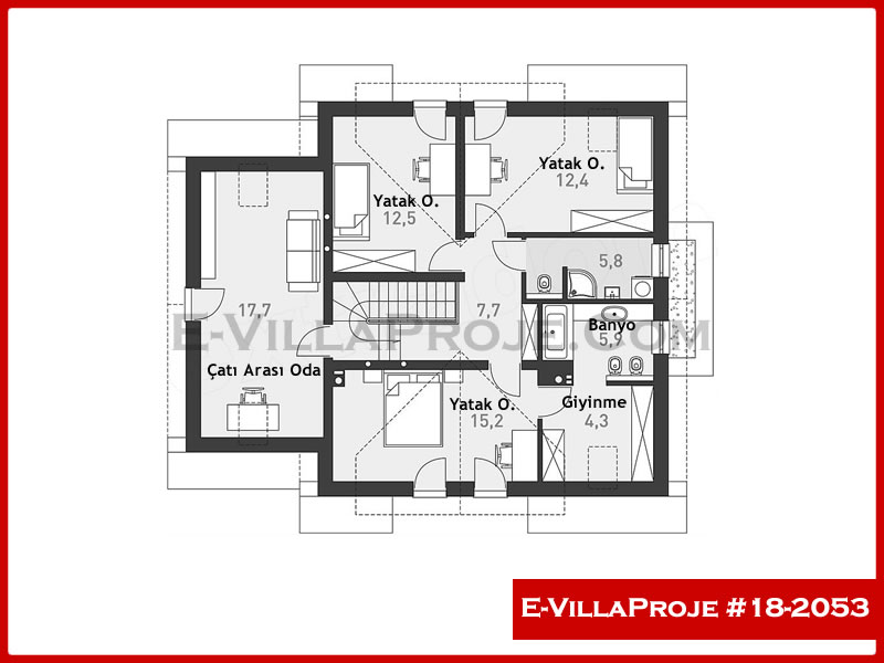 Ev Villa Proje #18 – 2053 Ev Villa Projesi Model Detayları