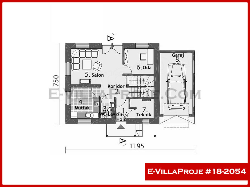 Ev Villa Proje #18 – 2054 Ev Villa Projesi Model Detayları