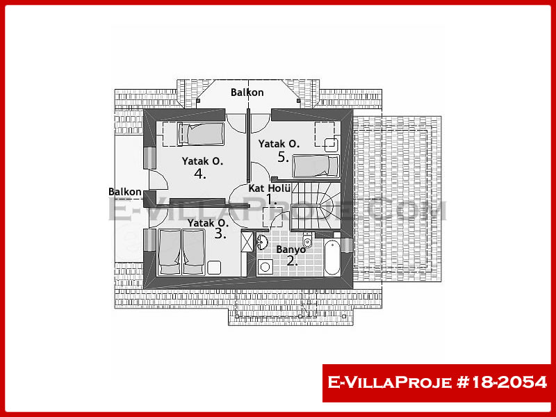 Ev Villa Proje #18 – 2054 Ev Villa Projesi Model Detayları