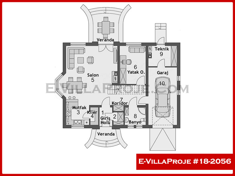 Ev Villa Proje #18 – 2056 Ev Villa Projesi Model Detayları