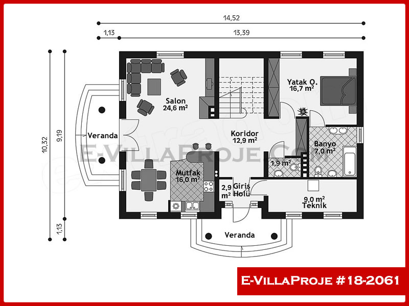 Ev Villa Proje #18 – 2061 Ev Villa Projesi Model Detayları