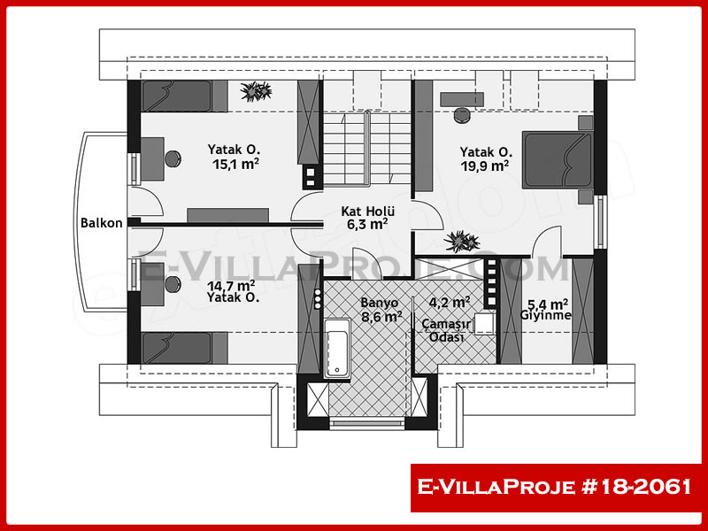 Ev Villa Proje #18 – 2061 Ev Villa Projesi Model Detayları