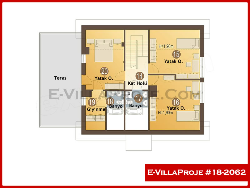 Ev Villa Proje #18 – 2062 Ev Villa Projesi Model Detayları