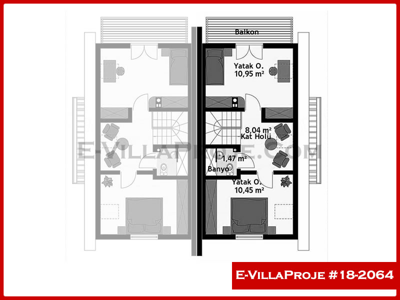 Ev Villa Proje #18 – 2064 Ev Villa Projesi Model Detayları