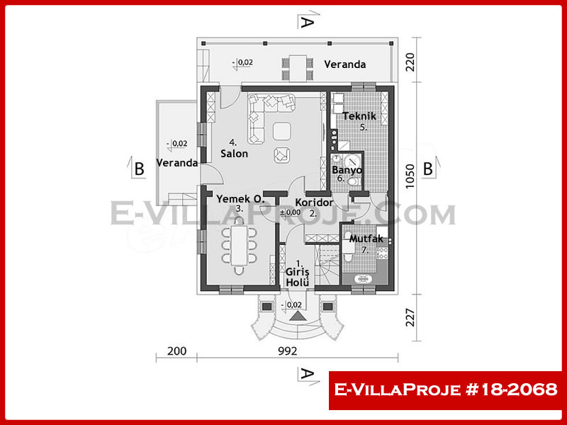 Ev Villa Proje #18 – 2068 Ev Villa Projesi Model Detayları