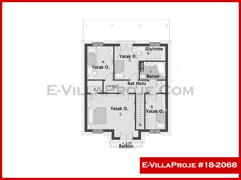 Ev Villa Proje #18 – 2068 Ev Villa Projesi Model Detayları