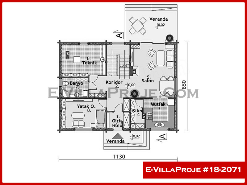 Ev Villa Proje #18 – 2071 Ev Villa Projesi Model Detayları