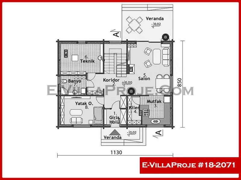Ev Villa Proje #18 – 2071 Ev Villa Projesi Model Detayları