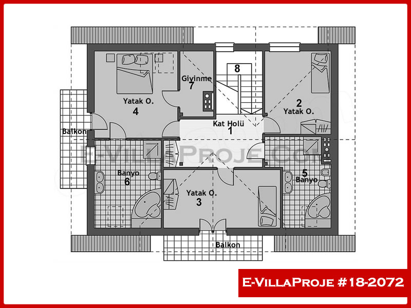Ev Villa Proje #18 – 2072 Ev Villa Projesi Model Detayları