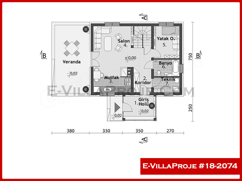 Ev Villa Proje #18 – 2074 Ev Villa Projesi Model Detayları