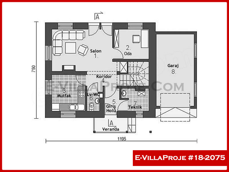 Ev Villa Proje #18 – 2075 Ev Villa Projesi Model Detayları