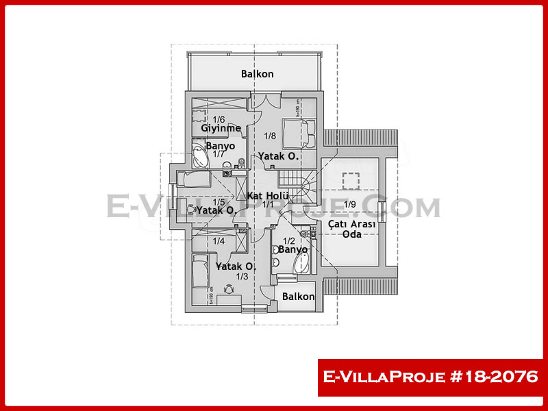 Ev Villa Proje #18 – 2076 Ev Villa Projesi Model Detayları