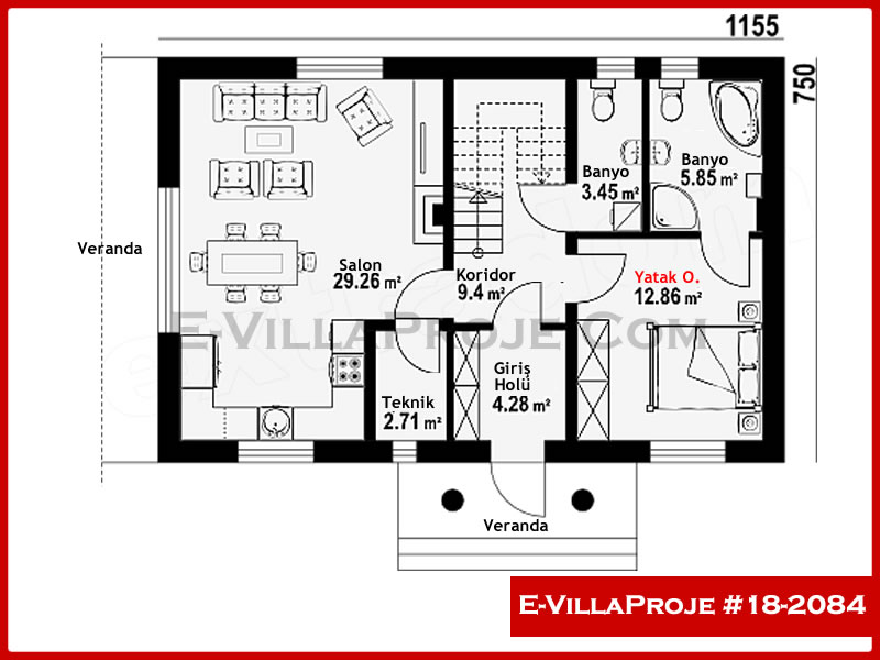 Ev Villa Proje #18 – 2084 Ev Villa Projesi Model Detayları