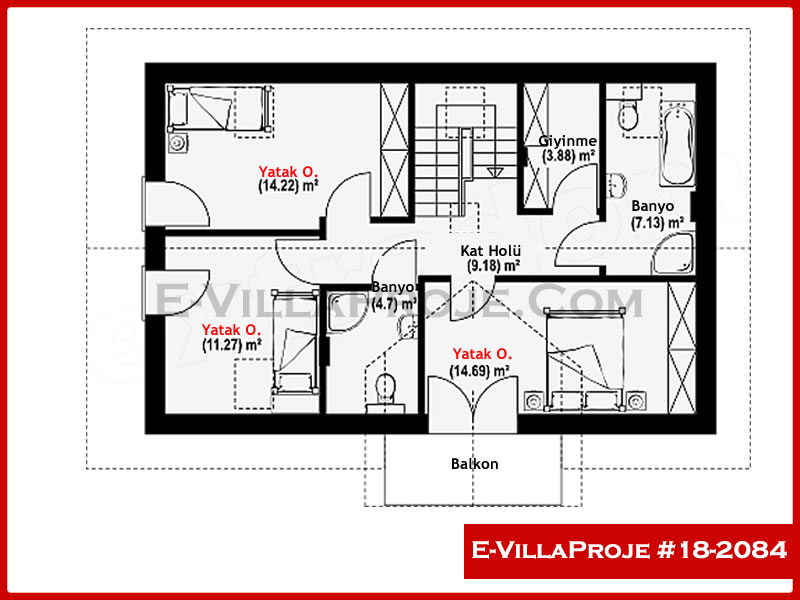 Ev Villa Proje #18 – 2084 Ev Villa Projesi Model Detayları