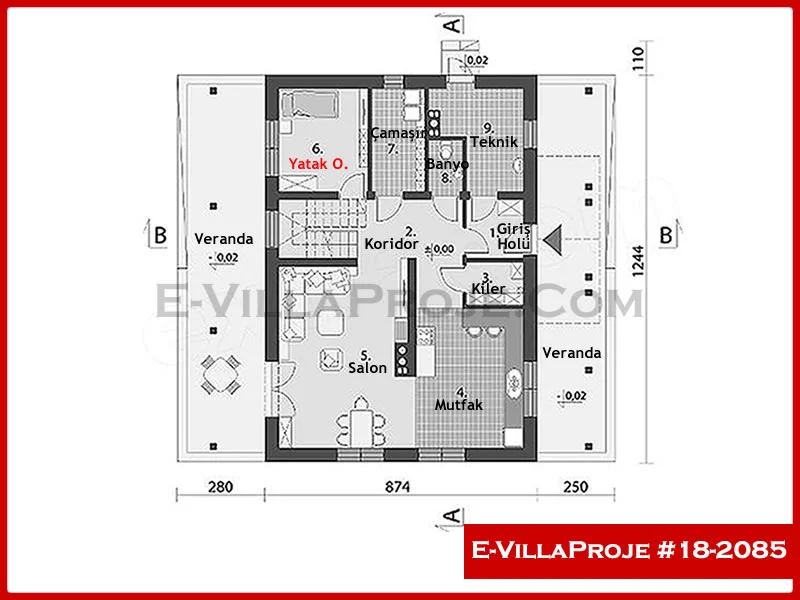 Ev Villa Proje #18 – 2085 Ev Villa Projesi Model Detayları