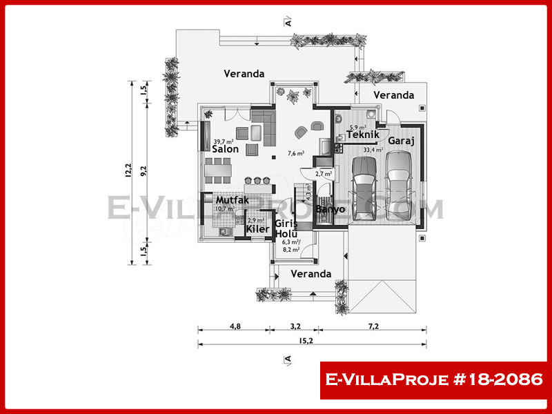 Ev Villa Proje #18 – 2086 Ev Villa Projesi Model Detayları