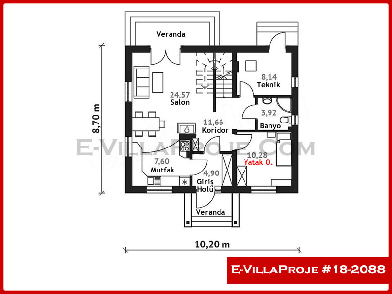 Ev Villa Proje #18 – 2088 Ev Villa Projesi Model Detayları